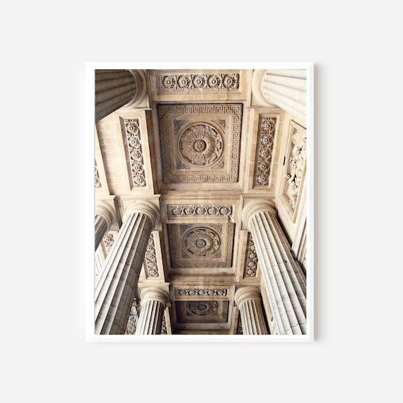 Paris Photography, Parisian Architecture Print, Saint Sulpice Photograph, Columns Photo, Paris Wall Art, French Apartment Decor, Paris Gift