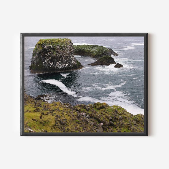 Iceland Photography, Icelandic Landscape, Snaefellsnes Peninsula Photo, Arnarstapi Photograph, Bird Cliffs Photo, Travel Photography
