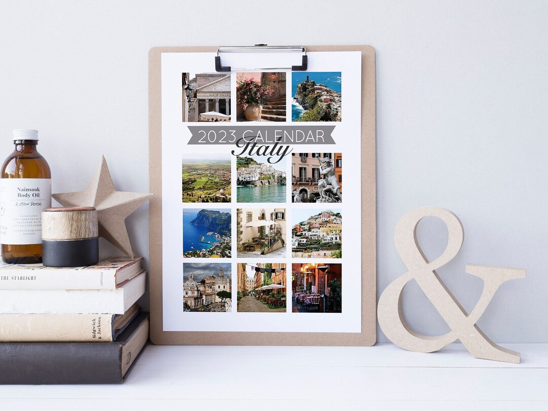 2023 Italy Desk Calendar 5x7 Photo Calendar Italy Etsy