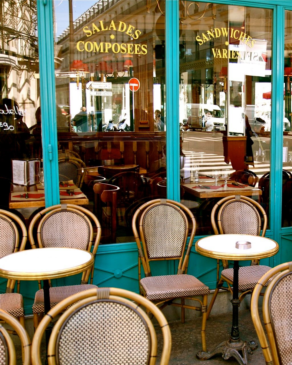 Paris Cafe Print French Bistro Photograph Kitchen Decor