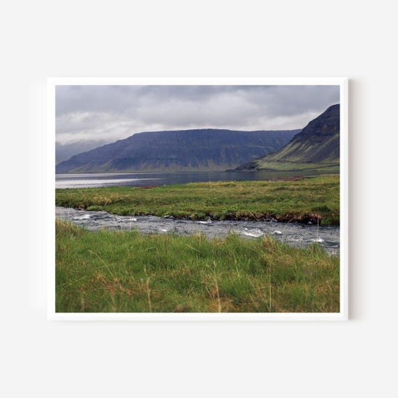 Where the River Slows – Iceland Nature Photography Print