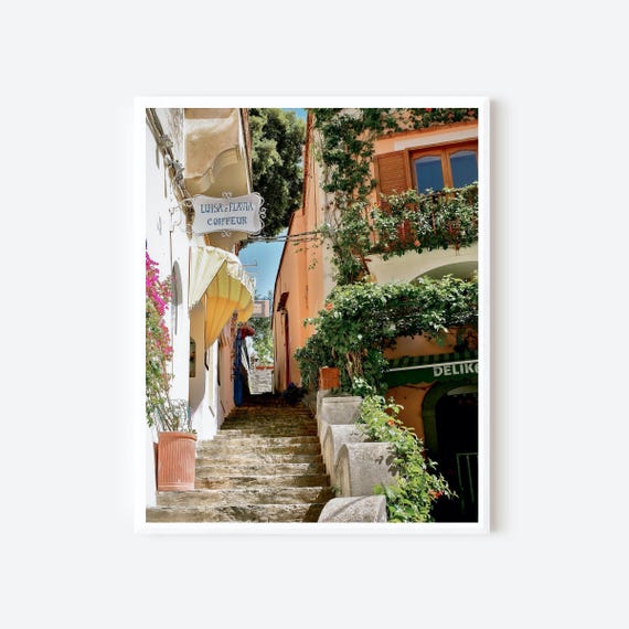 Streets of Positano Italy - Amalfi Coast Photography, Italian Wall Art, Mediterranean Decor