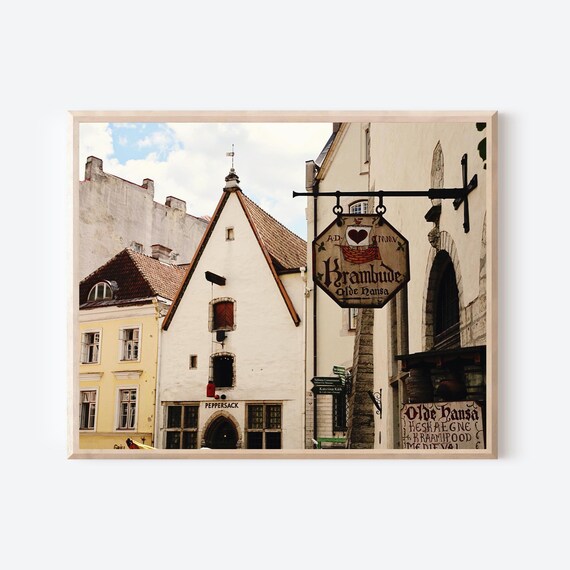 Olde Hansa Restaurant Photography Print from Tallinn Estonia