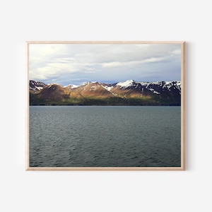 Iceland Photography, Icelandic Landscape, Akureyri Photo, Iceland Coastline Print, Framed or Matted Wall Art, Iceland Travel Gift