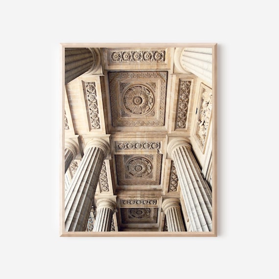 Paris Photography, Parisian Architecture Print, Saint Sulpice Photograph, Columns Photo, Paris Wall Art, French Apartment Decor, Paris Gift