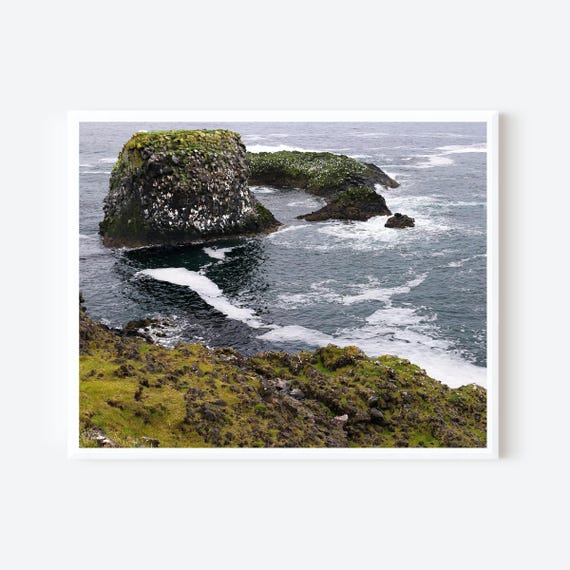 Iceland Landscape Photography, Arnarstapi Bird Cliffs Print