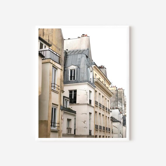 Parisian Rooftops - French Architecture Paris Photography Print