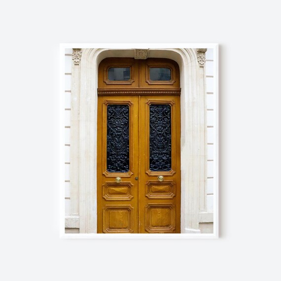 Paris Door 6 - Elegant Parisian Door Photography Print from Paris France