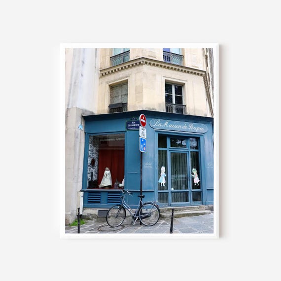 Paris Photography, Maison de Poupee Photo, Paris Street Art, Parisian Wall Art, French Home Decor, Paris Nursery Art, Girls Room Decor