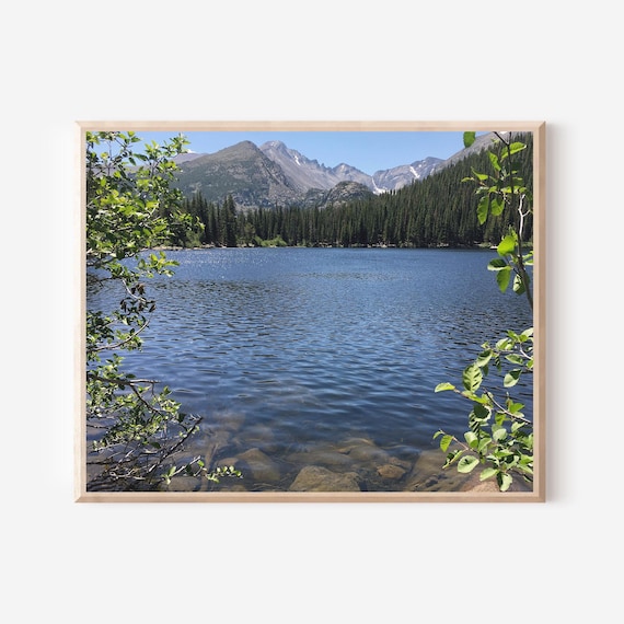Bear Lake Rocky Mountain Photography Print, Serene Nature Wall Art, Colorado Landscape Decor