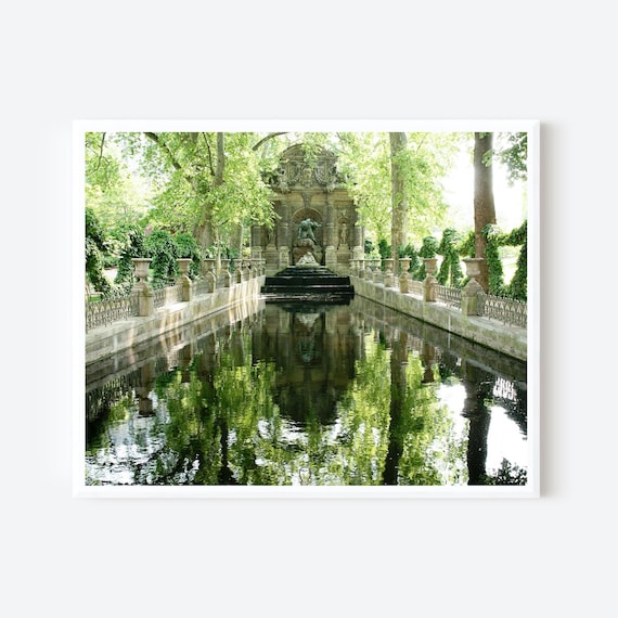 Medici Fountain Paris Luxembourg Garden Photography Wall Art