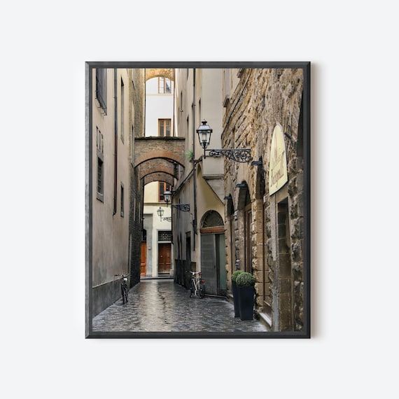 Florentine Passage - Rustic Florence Alleyway Photo Print, Italy Photography