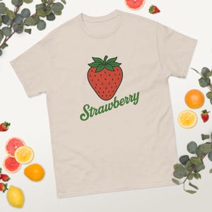 Strawberry Shirt, Strawberries, Fruits, Retro, Summer Vibes, Unisex T-Shirt