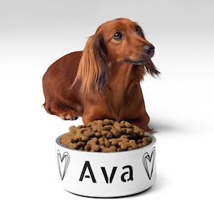 Gepersonaliseerde voerbak, hondenvoerbak, voerbak voor honden, voerbak voor katten, voerbak