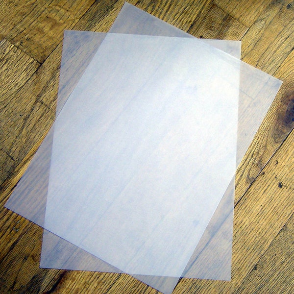 29 lb. Vellum Paper Translucent / Transparent / Clear / Frosted Paper - 8.5" x 11" Printable Sheets 112 GSM 29#