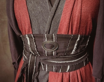Goth Wrap Belt - Witchy Pagan Obi - Dark Boho Waist Tie