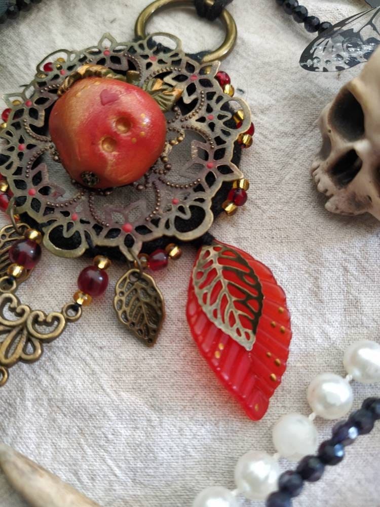 Collier Mini Coeur 10mm en Argent et Cristal Rouge Light Siam