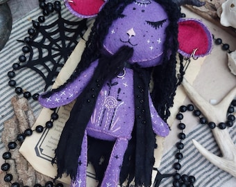 Handmade Baphomet Plush Doll: Gothic Home Decor Gift