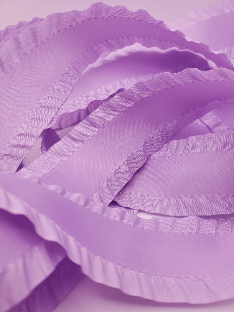 Double Ruffled Ribbon 5 Yards of 1.5