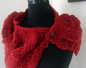 Thick & Thin Woolie Cowl - Knitting Pattern