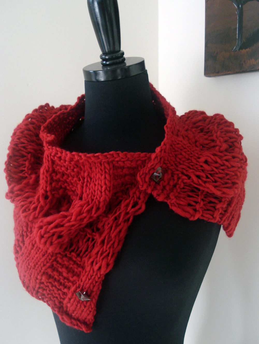 Thick & Thin Woolie Cowl Knitting Pattern | Etsy