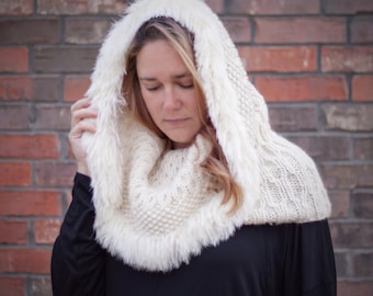 Camille's Snow Hood - A Knitting Pattern