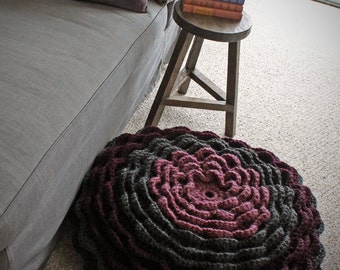 Cozy Flora Floor Pillow - a crochet pattern