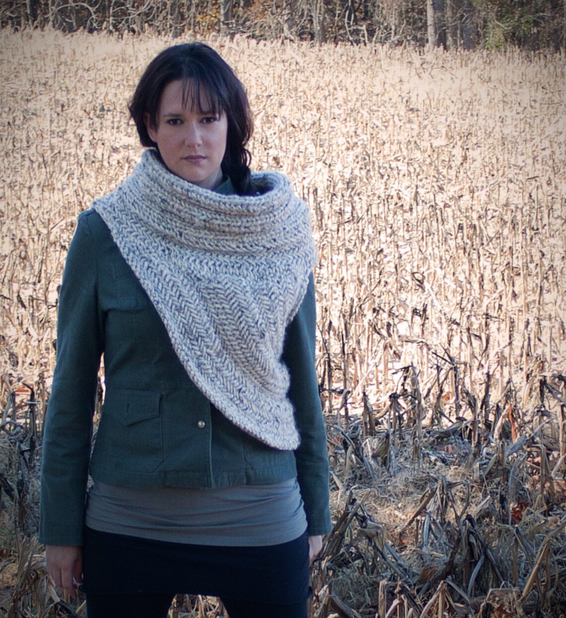 The Hunter Cowl A Knitting Pattern Etsy
