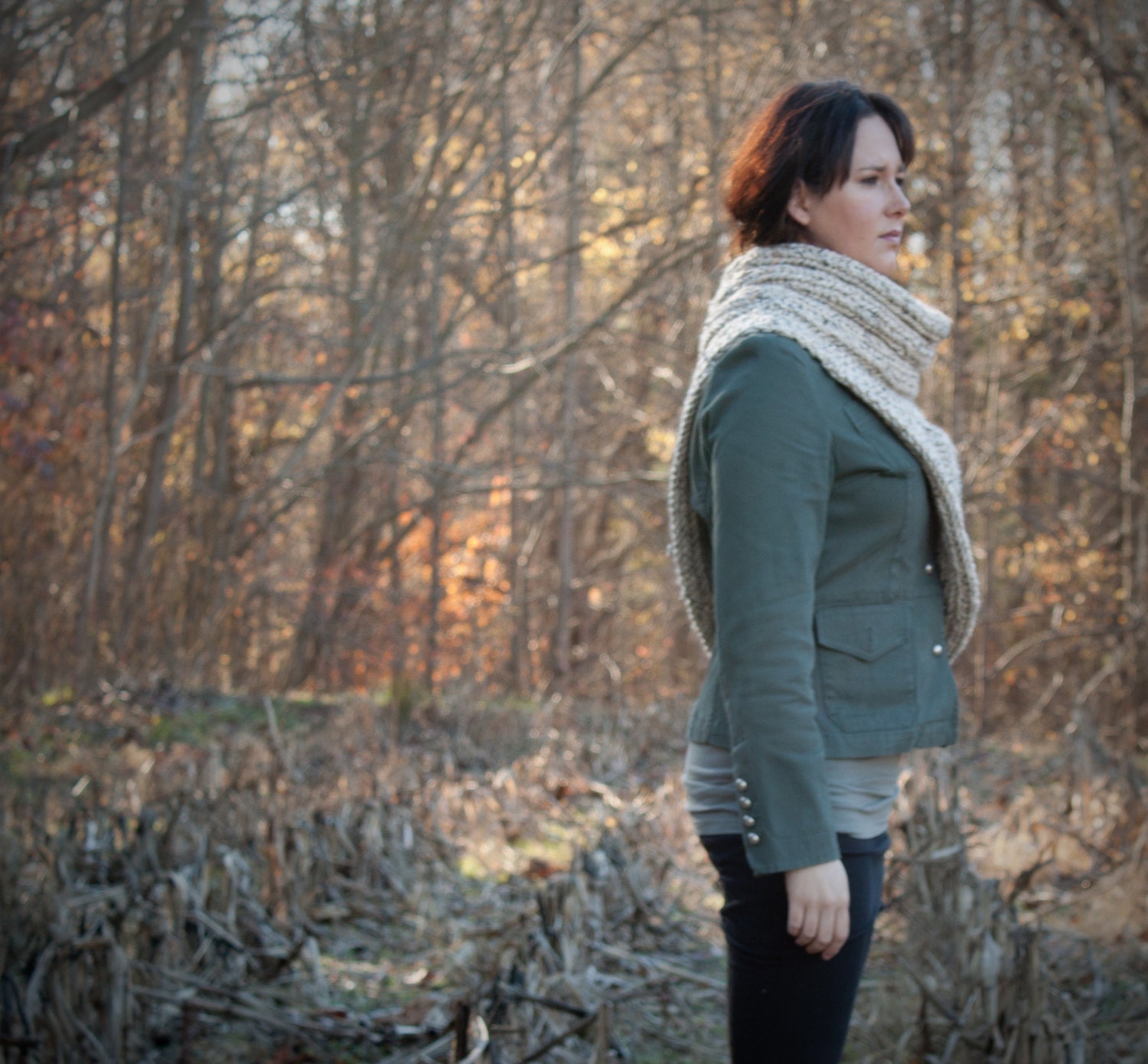 The Hunter Cowl A Knitting Pattern Etsy