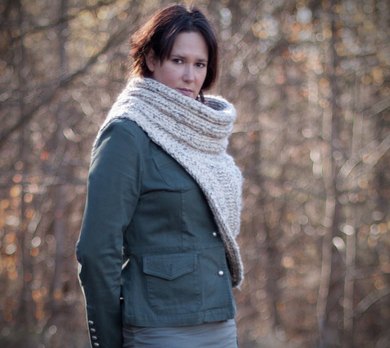 The Hunter Cowl A Knitting Pattern Etsy