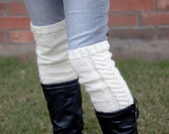 White Stag Over the Knee Boot Cuffs - A Knitting Pattern