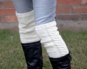 White Stag Over the Knee Boot Cuffs - A Knitting Pattern