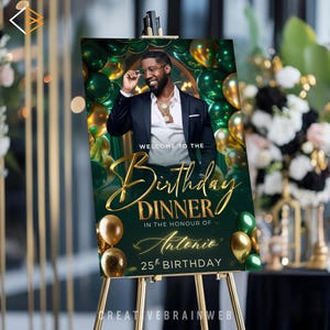 birthday dinner sign printable poster