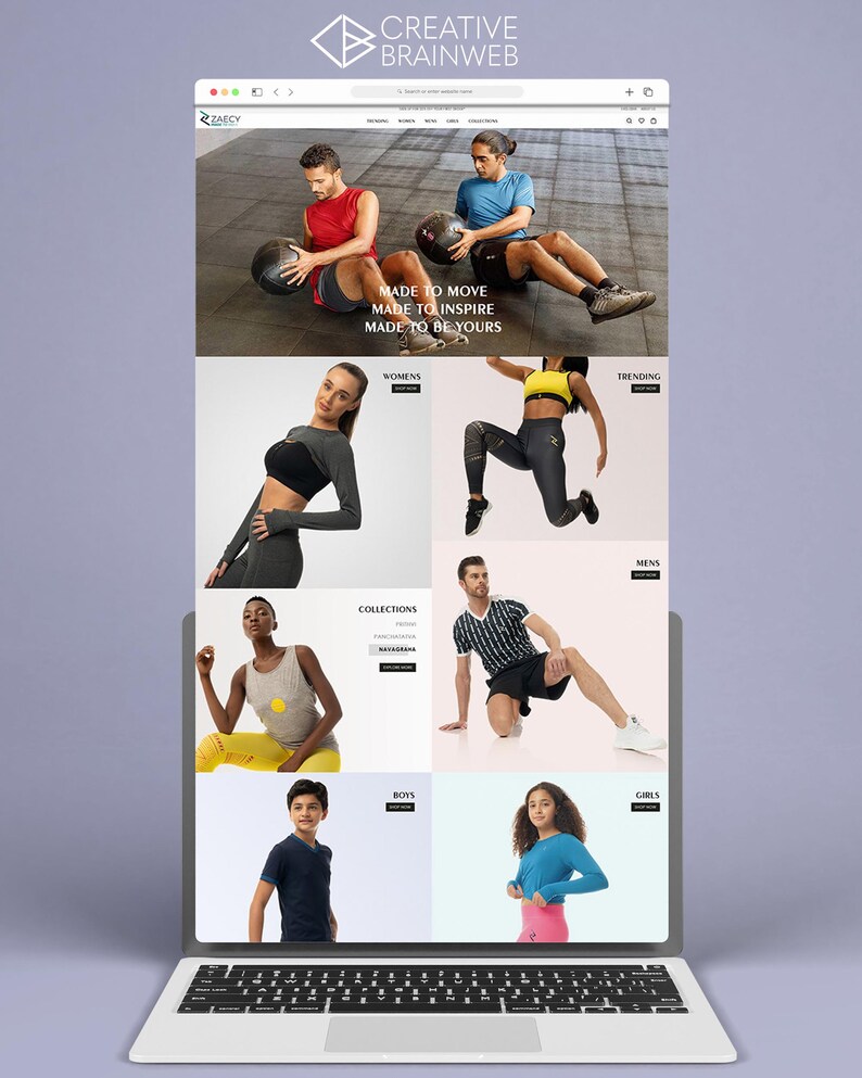 Custom professional website for branding