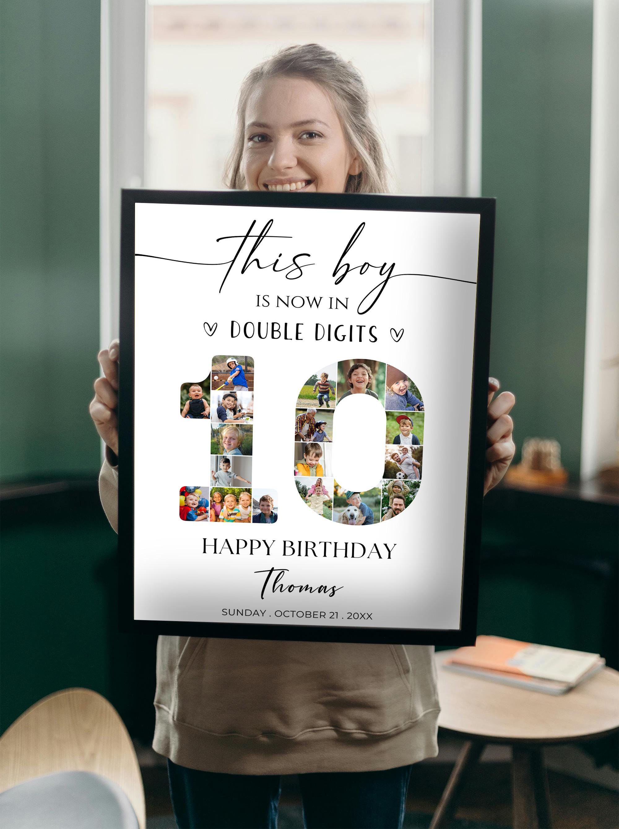 Double Digits Banner – “10” Birthday Or Anniversary Party Decor