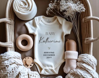 Digital Pregnancy Announcement | Minimalist Ultrasound Reveal | Editable Canva Template | Social Media Baby Announcement