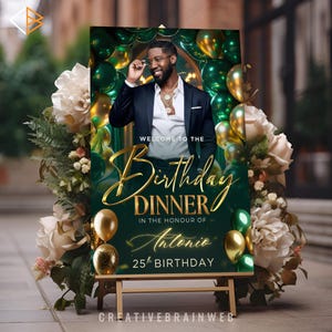 printable birthday dinner sign template