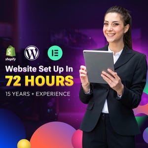 WordPress Website Setup Service | E-Commerce Store Design | Elementor/Woocomerce Online Shop, Blog Website