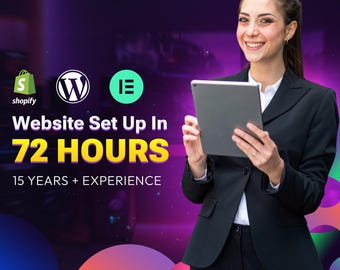 WordPress Website Setup Service | E-Commerce Store Design | Elementor/Woocomerce Online Shop, Blog Website