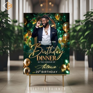 luxury party welcome sign printable