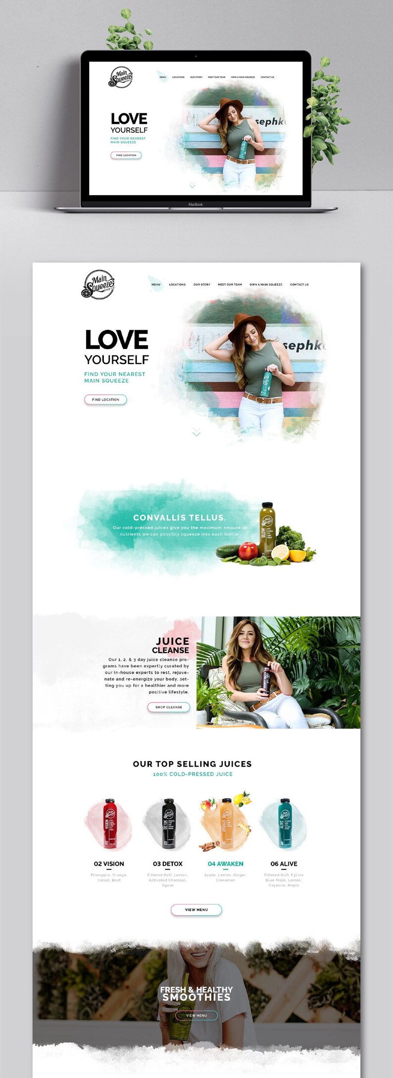 Creative portfolio website design template