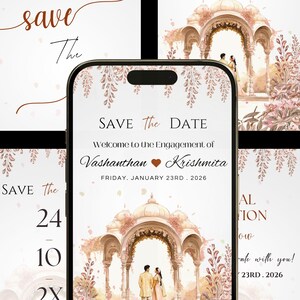 Editable Hindu wedding invitation video