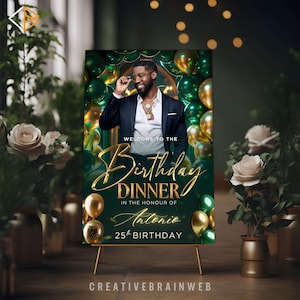 canva template party welcome sign
