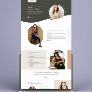 Mobile-friendly modern website layout