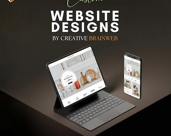 Custom Website Design | Modern Minimalist UI UX | E-commerce Service