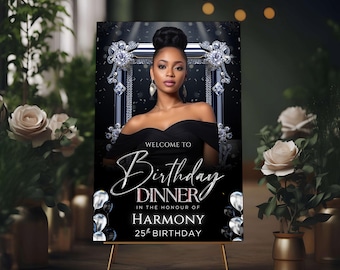 Editable Party Welcome Sign | Custom Celebration Poster Canva Template