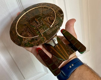USS Enterprise NCC-1701-D built from upcycled motherboard parts preorder **takes 2 weeks to build and ship**