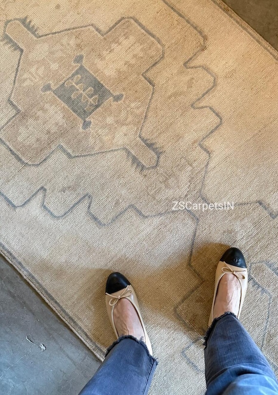 Muted Runner Rug Oushak rug, Hallway Runner Oushak Rug, Hand Knotted Rug, Runner, rug 2.5x12, 3x12 3x16 for Entryway Kitchen Custom size Rug