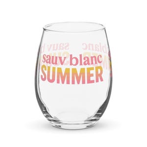 Sauv Blanc Summer Stemless Wine Glass