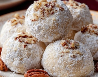 Buttery Pecan Snowball Cookies Recipe – Soft Melt-In-Your-Mouth Download.